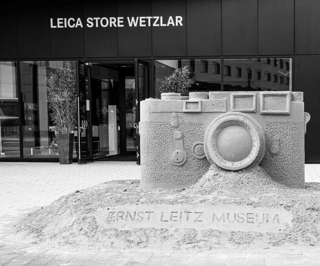 Leica Kamera aus Sand in Wetzlar