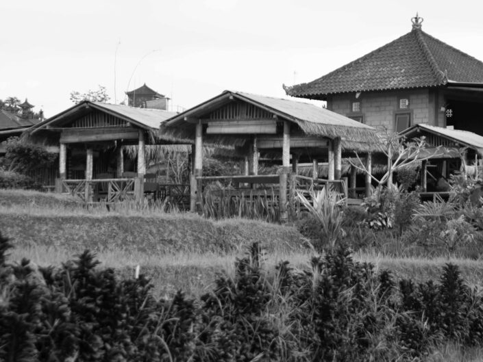 Haus in den Reisfeldern von Tegalalang